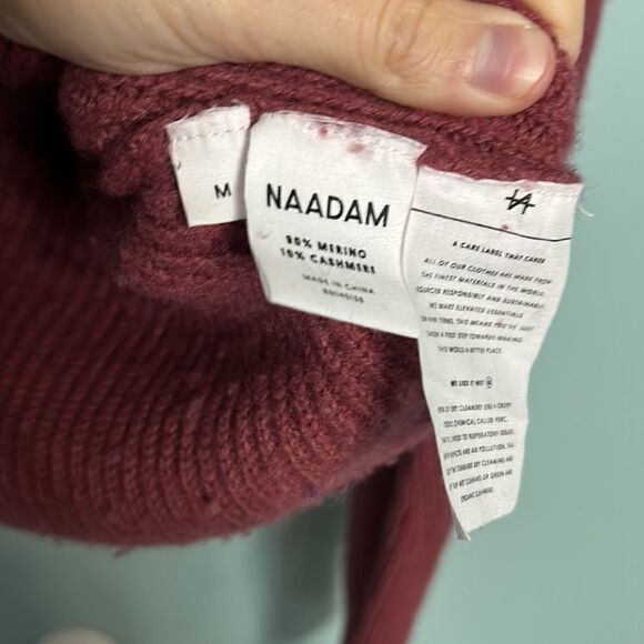 NAADAM Merino Wool V Neck Sweater - Picture 6 of 8